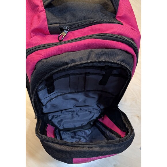 Adidas Load Spring Backpack Black Pink Laptop Tablet Sleeve Pockets Side Pockets - Picture 8 of 10